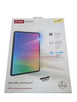 Z9O ZAGG InvisibleShield Glass Elite VisionGuard Apple iPad Pro 12.9 3rd-6th Gen - Image 1 of 2