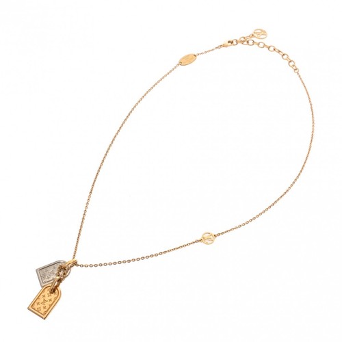 LOUIS VUITTON（LV） Collana donna LOUIS VUITTON nanogramma monogramma oro argento M63141 metallo