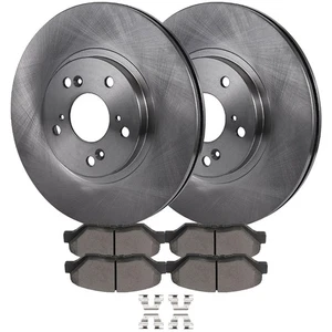Front Brake Pads and Rotors Fits 2003-2006 2007 2008 Honda Pilot 3.5L - Picture 1 of 11