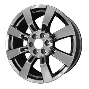 Plated Chrome 8 Spoke 22 x 9 New Wheel - Picture 1 of 1
