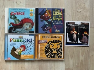 5x CD Sammlung Konvolut Kinder Hörspiel Deutsch Musik Pumuckl König d Löwen 90er - Bild 1 von 1