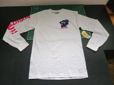 Camiseta Brixton Fartco Para Hombre Talla Pequeña S Manga Larga Blanca Estampado Quemado Nueva Con Etiquetas Foto 1 de 4