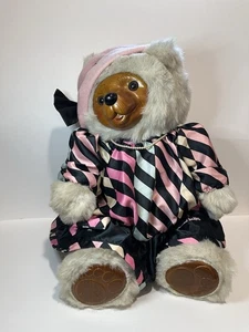 Vintage Raikes Bears Maude 5432 Plüsch Holz Gesicht & Pfoten 15 Zoll - Bild 1 von 6