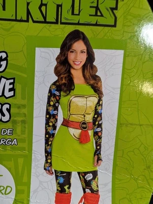 Vestido TMNT Manga Larga Adulto Hasta Talla 8 Tortugas Ninja Adolescentes Mutantes Foto 1 de 4