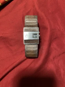 Nixon "The Rotolog Leather" (Brown) 30M Rotating Japanese Miyota Movement Rare - Bild 1 von 8