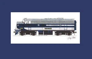 Impresión mate Wabash F7 11"x17" firmada por Andy Fletcher - Imagen 1 de 1