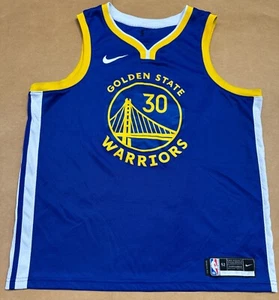 Nike Blue Golden State Warriors Stephen Curry #30 NBA Jersey Size 52 - Picture 1 of 5