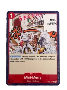 New: One Piece CCG Mini-Merry EB01-011 Extra Booster Memorial Collection Regular - Picture 1 of 2