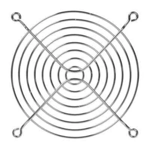 Metal 120mm 8 Ring Chrome Fan Guard - Pack of 2 - Picture 1 of 1