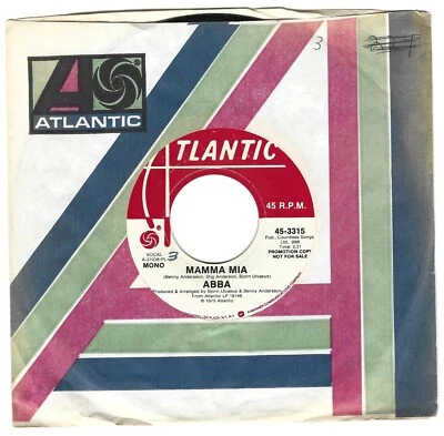ABBA - Mamma Mia  - DJ Promo 45 with both MONO and STEREO sides + label sleeve - Image 1 of 2
