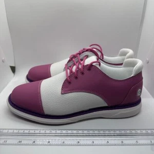 Scarpe da golf Stroll bicolore rosa bianco viola sportive atletiche comode US 9 - Foto 1 di 18