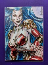 Vampress Luxura Sketch Card by Mel Uran Artist Proof