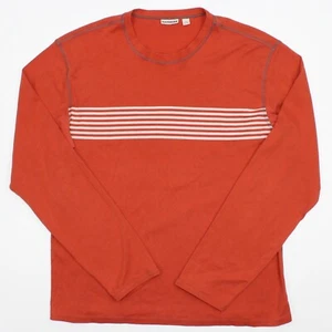 Express  Long Sleeve Sweatshirt Men's XL Red Striped Cotton 100% Preppy Y2K - Picture 1 of 7