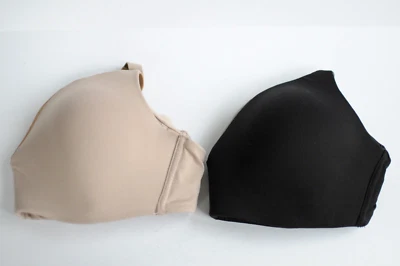 Sujetador para mujer Calvin Klein de microfibra ligeramente forrado sin aros negro desnudo lote de 2 S Foto 1 de 4