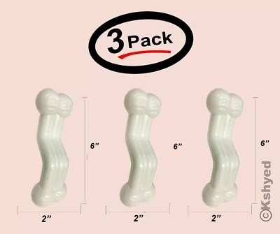 Nylabone Comestibles Saludables Sabor Pollo Natural Hueso de Perro de Larga Duración (Paquete de 3) Foto 1 de 4