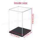 Small Acrylic Display Case Clear Perspex Box Dustproof Mini Action Figures Model