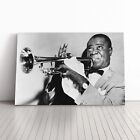 Louis Armstrong Canvas Wall Art Print Framed Picture Decor Living Room Bedroom