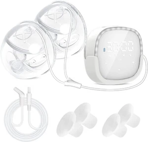 🔥🔥🔥PATNRAB HF918 2 Pack Wearable Electric Hands Free Breast Pump🔥🔥🔥 - Picture 1 of 7