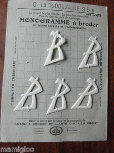 monogramme a broder B@RUBBON - Imagen 1 de 1