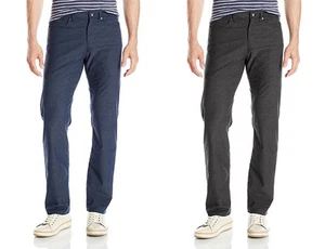 NEW MENS CALVIN KLEIN STRAIGHT FIT FLAT FRONT HERRINGBONE CASUAL PANTS $79 - Picture 1 of 5