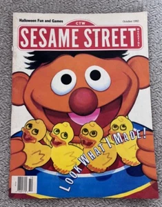 Vintage Sesame Street magazine October 1992 Halloween Fun And Games VTG Elmo - Picture 1 of 5