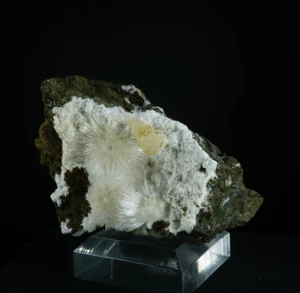 Natrolit & Calcit / Robertson Pit, Washington / Rare Fine Mineral Crystal Spec - Bild 1 von 5