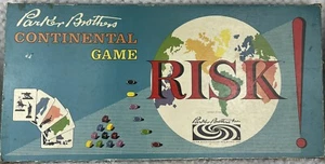 Original First Edition RISK Board Game 1959  With Wooden Pieces - Picture 1 of 19