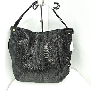 orYANY Black Croc Embossed Patent Leather Shoulder Bag Handbag - Picture 1 of 15