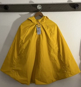 Cat And Jack Kids Adaptive Hooded Jacket Rain Poncho Yellow Size XL/14 - Picture 1 of 7