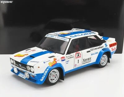 MODELLINO AUTO STATICO FIAT 131 ABARTH #1 ALEN WINNER RALLY 1000 LAGHI 1980 1/18 - Immagine 1 di 4