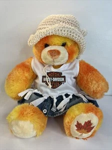 Build A Bear A Friend Fur All Seasons Autumn Leaf Orange Sparkle Plush 2007 - Picture 1 of 11