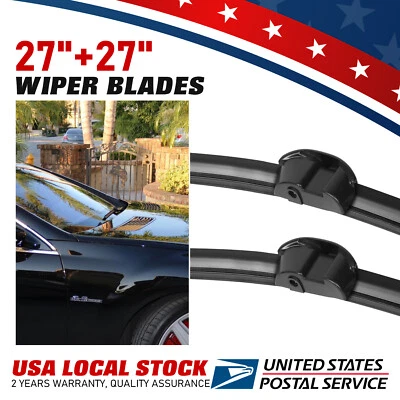 NEW All Weather Windshield Wiper Blades 27"27" For 2007-2011 Mercedes-Benz S550 - Image 1 of 4