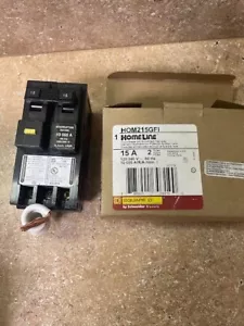 Square D HOM215GFI 2 Pole Ground Fault Circuit Breaker - Picture 1 of 1