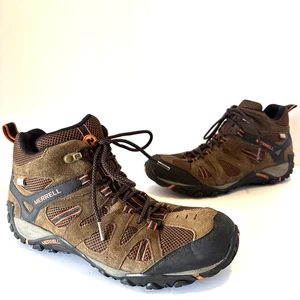 Merrell Herren Deverta Mid Vent J375804C Braun Wasserdicht Wanderschuh Gr. 11,5 Sehr guter Zustand - Bild 1 von 14