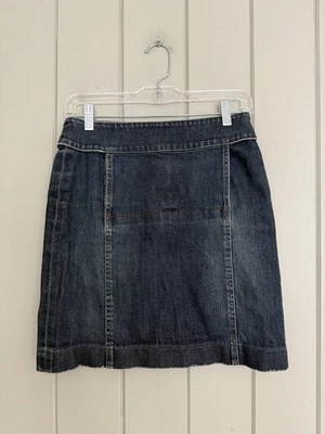 De Colección Max Mara Fin de Semana Denim Jean Falda 38 M Bolsillos Medianos Informal Playa Boho Y2K Foto 1 de 4