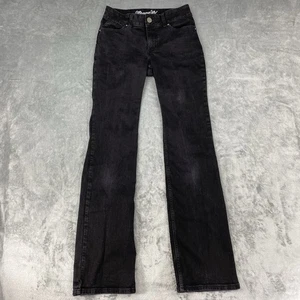 Wrangler Jeans Womens 27x34 (fit 27x31.5) Black Bootcut Stretch Denim 1009MWZBK - Picture 1 of 17