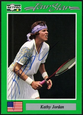 Kathy Jordan Autographed Signed 1991 NetPro Tour Star Card #79 - Image 1 of 2