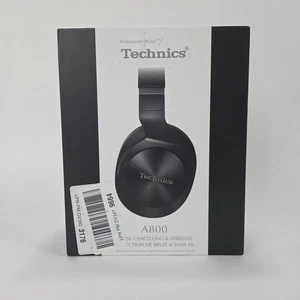 Technics A800 Wireless Bluetooth Noise Cancelling Over-Ear Headphones - Black - Picture 1 of 12