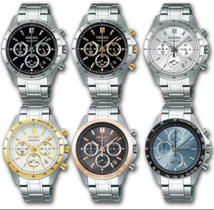 SEIKO Spirit SBTR017/SBTR027 10Series Chronograph Quartz Leather/metal Japan🔥 - Picture 1 of 32