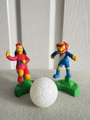 The Simpsons Burger King Spielfiguren 2002 Vintage Ground Keeper Willie & Otto - Bild 1 von 4