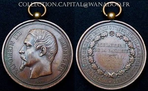 Napoleon III Unverdünnt Lorbeerkranz 1857 Belohnung Bäckerei, Die Nahverkehrszug - Picture 1 of 1