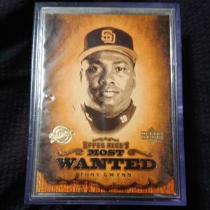 Tony Gwynn(died in 2014) 1999 Upper Deck Most Wanted SAN DIEGO PADRES HOF MLB