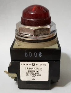 General Electric CR104PXG33 Unità resistore luce pilota rossa 240/120 V - Foto 1 di 7