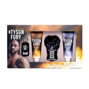 Tyson Fury Eau de Toilette Men's Aftershave Gift Set Spray (100ml) with 100ml Sh - Picture 1 of 3