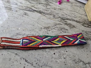 Vintage 2” Wide Woven Camera Strap Aztec Geometric Hippie SLR Camera Neck Strap - Picture 1 of 4