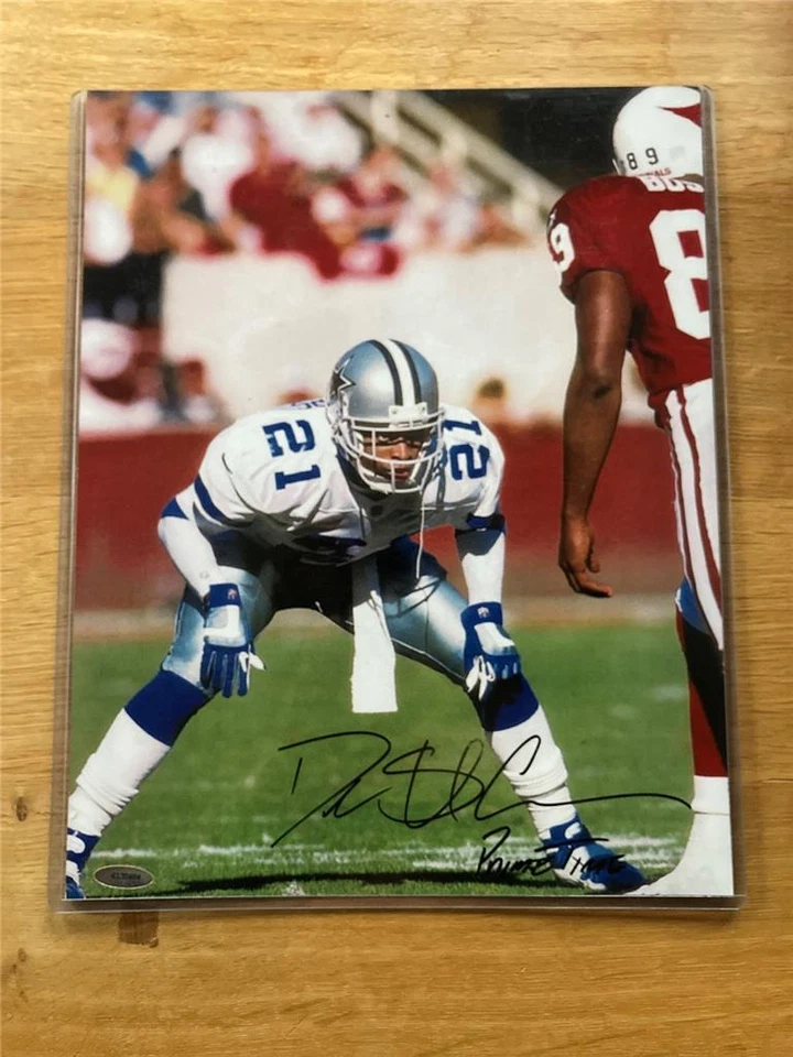 Deion Sanders signed Dallas Cowboys 11 x 14 Photo - Tristar - HOFer - PRIMETIME - Image 1 of 1
