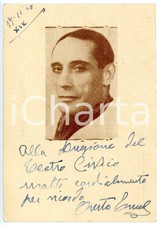 1940 TEATRO Attore Oreste TRUCCHI - Cartolina postale con AUTOGRAFO 10x15 cm