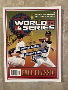Chicago White Sox Joe Crede Signed 2005 World Series Program - Picture 1 of 2