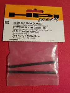 Vintage HPI Racing #86072 Threaded Shaft M4x70mm tie rods (2pcs) Savage 21 NEW ! - Picture 1 of 4