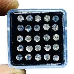 Lote de 25 piedras preciosas sueltas calibradas corte diamante redondo 3 mm labradorita natural - Imagen 1 de 10